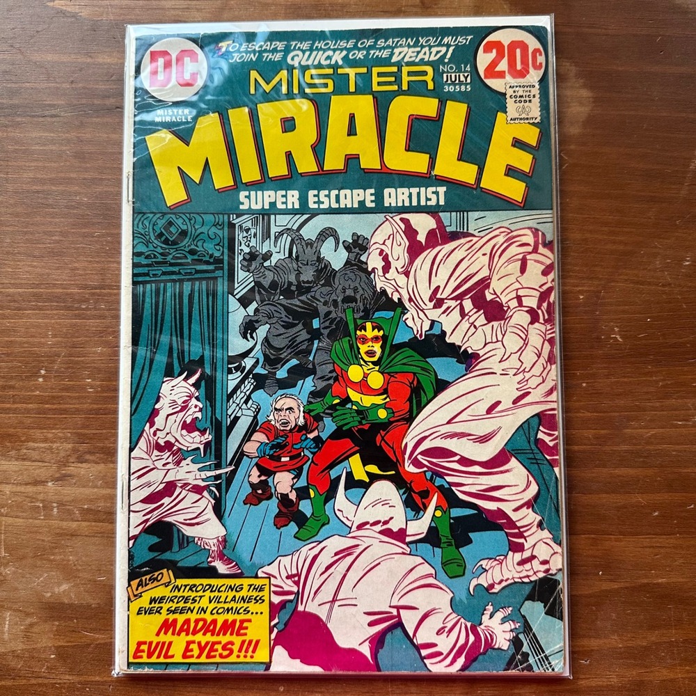 DC Comics Mister Miracle #14 July 1973 Jack Kirby Madame Evil Eyes VG/VG+ Raw - Picture 8 of 8